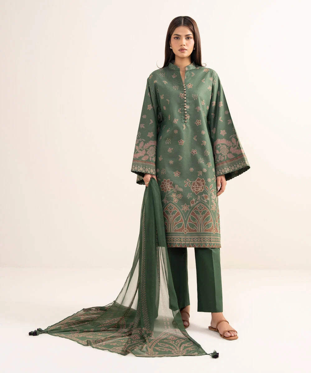 3 Piece - Printed Lawn Suit
