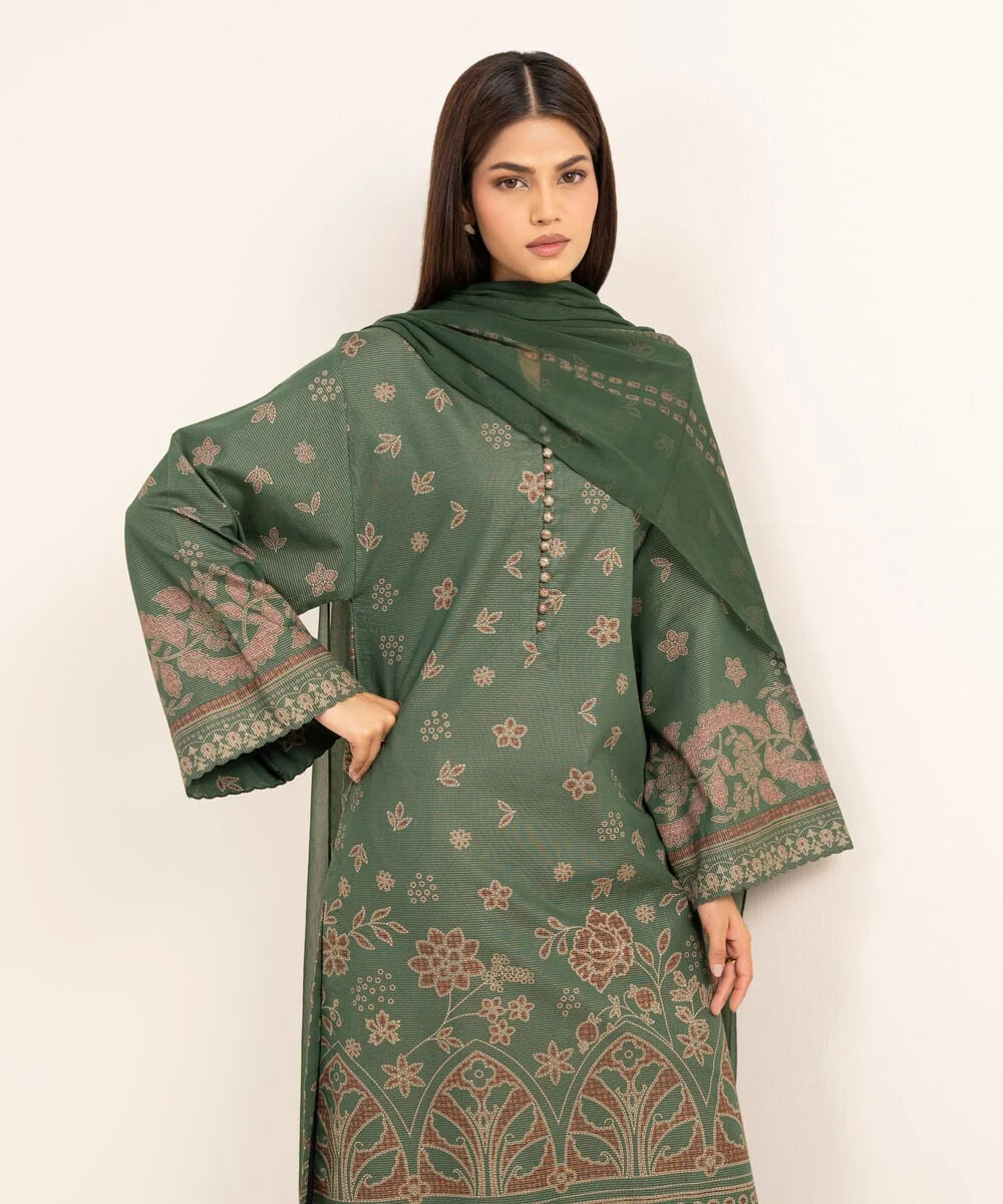 3 Piece - Printed Lawn Suit